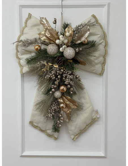 FIOCCO MAXI AVORIO&ORO GLITTER