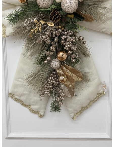 FIOCCO MAXI AVORIO&ORO GLITTER