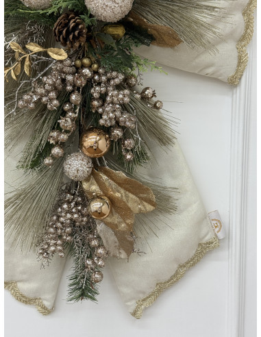 FIOCCO MAXI AVORIO&ORO GLITTER