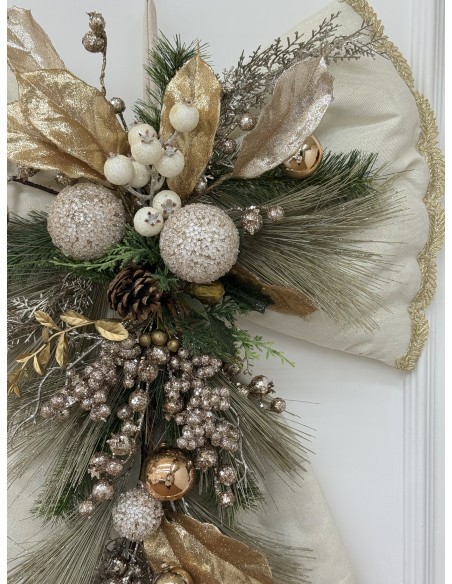 FIOCCO MAXI AVORIO&ORO GLITTER