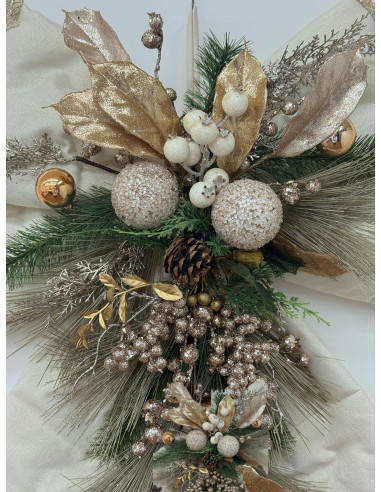 FIOCCO MAXI AVORIO&ORO GLITTER