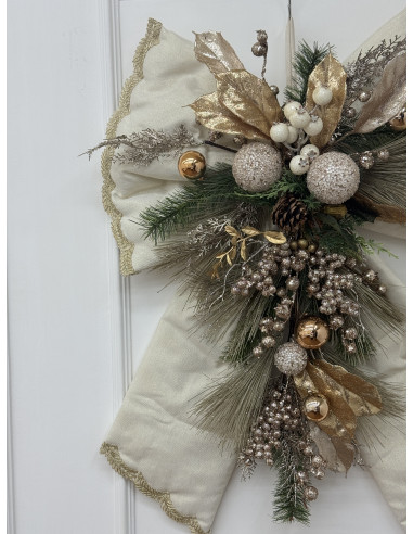 FIOCCO MAXI AVORIO&ORO GLITTER