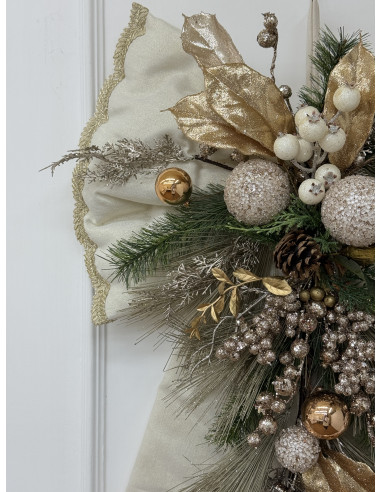 FIOCCO MAXI AVORIO&ORO GLITTER