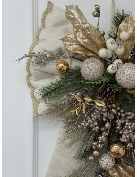 FIOCCO MAXI AVORIO&ORO GLITTER