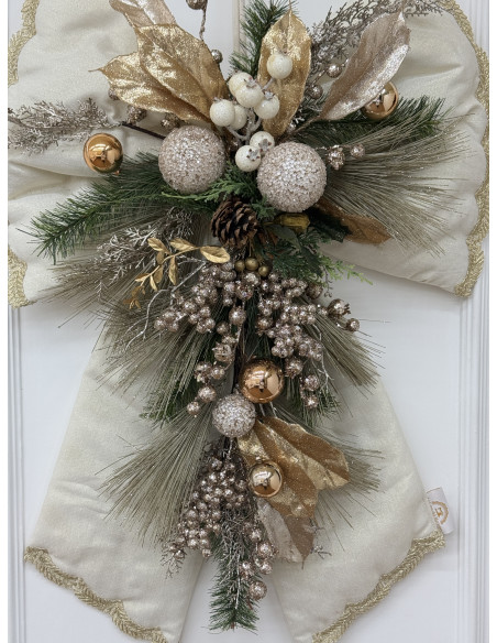 FIOCCO MAXI AVORIO&ORO GLITTER