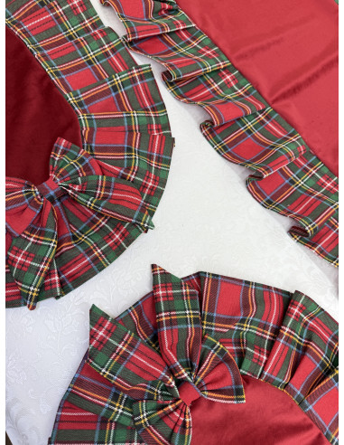 TRIS CENTRI IN VELLUTO ROSSO E VOLA’...