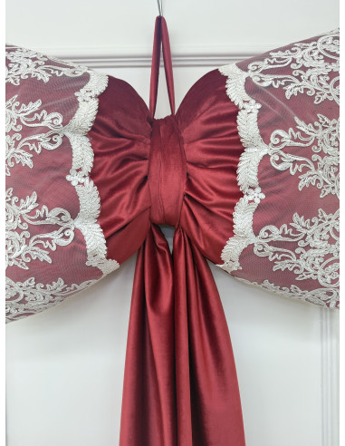FIOCCO PER ALBERO IN VELLUTO ROSSO...
