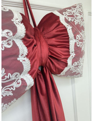 FIOCCO PER ALBERO IN VELLUTO ROSSO...