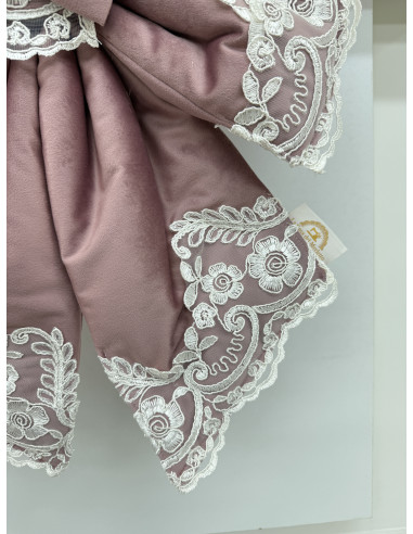 COPRI FORNO FIOCCO VELLUTO ROSA E...