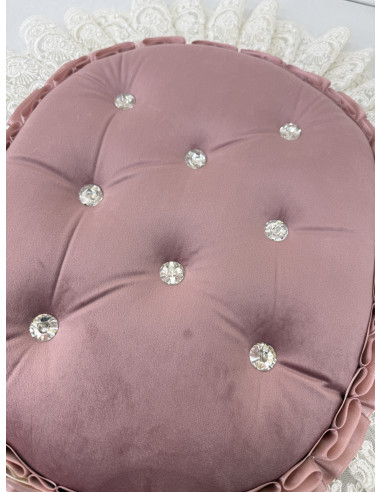 COPRIWATER IN VELLUTO ROSA E TULLE...