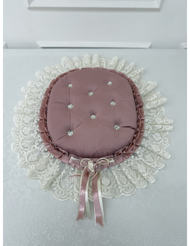 COPRIWATER IN VELLUTO ROSA E TULLE...