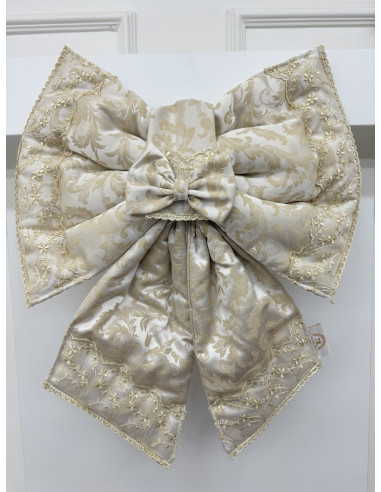 COPRI FORNO FIOCCO STOFFA DAMASCATA...