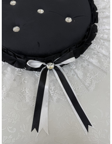 COPRIWATER IN VELLUTO NERO E TULLE...