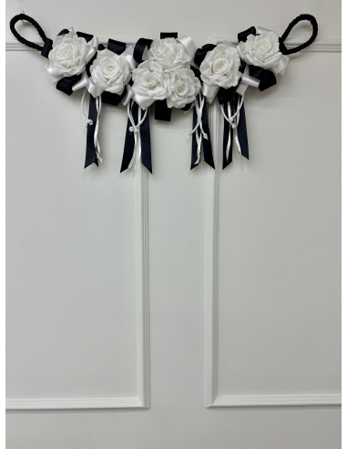 SOPRACAPPA ROSE BIANCO E NERO