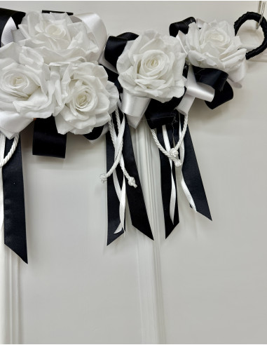 SOPRACAPPA ROSE BIANCO E NERO