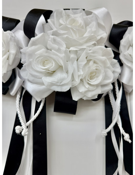 SOPRACAPPA ROSE BIANCO E NERO