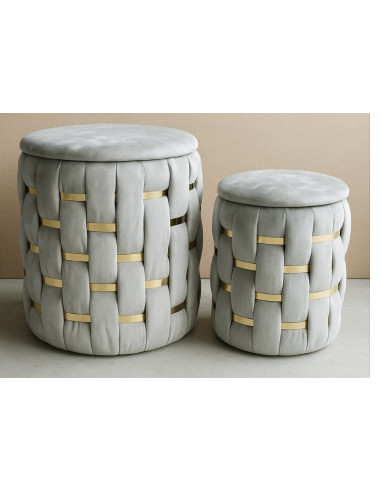 SET COPPIA POUF CONTENITORE - MODELLO...