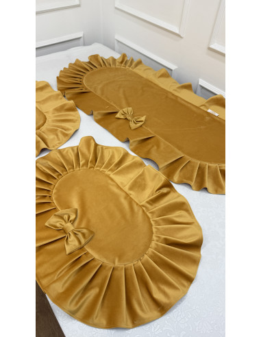 TRIS CENTRI IN VELLUTO ORO VOLA’ E...