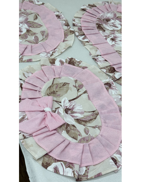 TRIS CENTRI PETALI DI ROSA