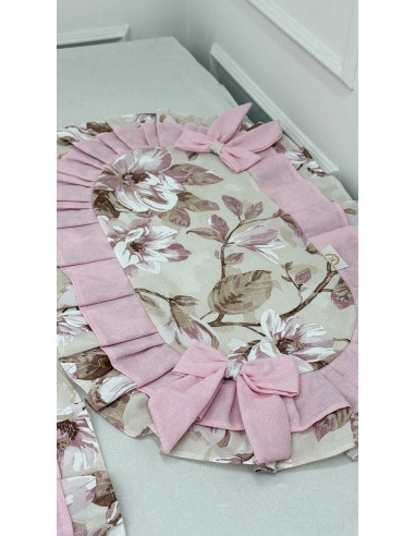 TRIS CENTRI PETALI DI ROSA