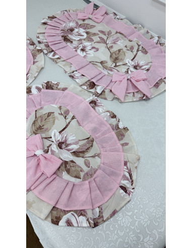 TRIS CENTRI PETALI DI ROSA