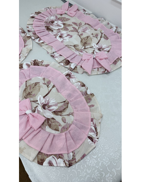 TRIS CENTRI PETALI DI ROSA