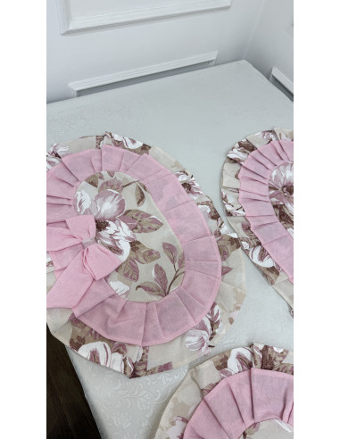 TRIS CENTRI PETALI DI ROSA