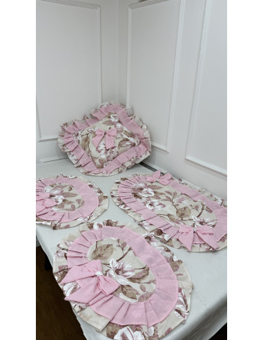 TRIS CENTRI PETALI DI ROSA