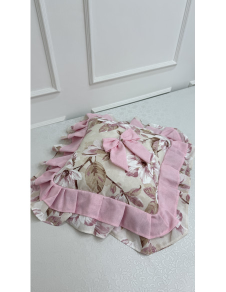 CUSCINO PETALI DI ROSA
