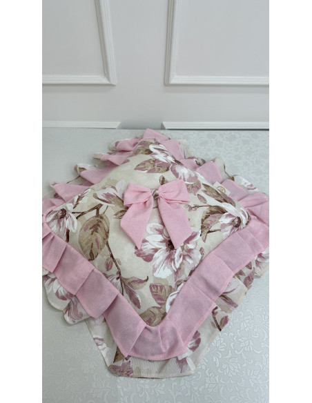 CUSCINO PETALI DI ROSA