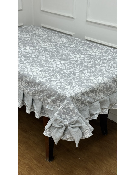 TOVAGLIA FIORE DI PERLA GRIGIO