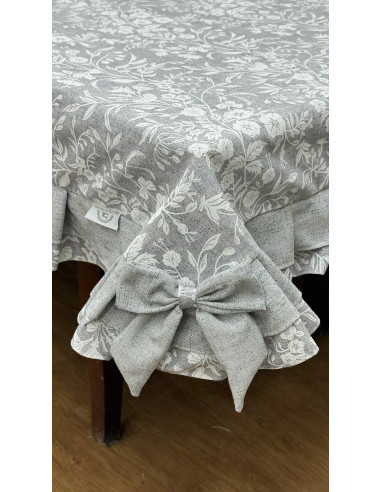 TOVAGLIA FIORE DI PERLA GRIGIO