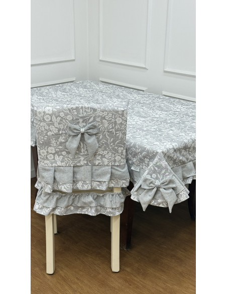 TOVAGLIA FIORE DI PERLA GRIGIO