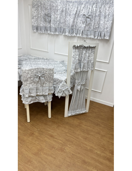 TOVAGLIA FIORE DI PERLA GRIGIO