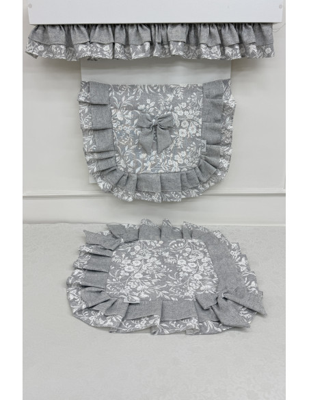 COPRI FORNO FIORE DI PERLA GRIGIO