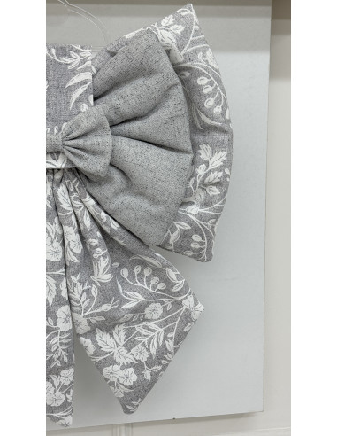 COPRI FORNO FIOCCO FIORE DI PERLA GRIGIO