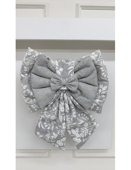 COPRI FORNO FIOCCO FIORE DI PERLA GRIGIO