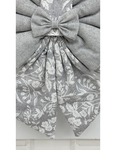 COPRI FORNO FIOCCO FIORE DI PERLA GRIGIO