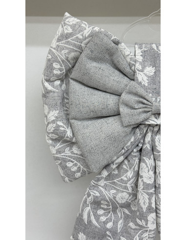 COPRI FORNO FIOCCO FIORE DI PERLA GRIGIO