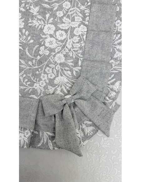 COPRI FORNELLO FIORE DI PERLA GRIGIO