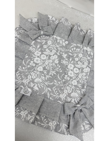 COPRI FORNELLO FIORE DI PERLA GRIGIO