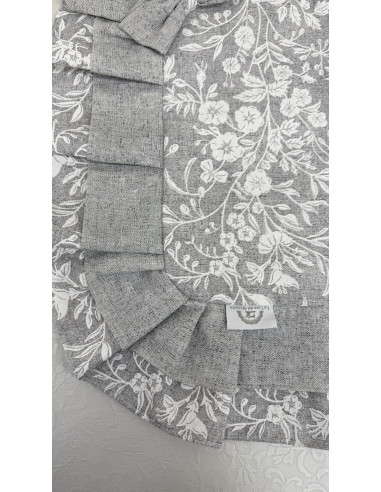 COPRI FORNELLO FIORE DI PERLA GRIGIO