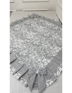 QUADRATO FIORE DI PERLA GRIGIO