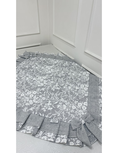 QUADRATO FIORE DI PERLA GRIGIO