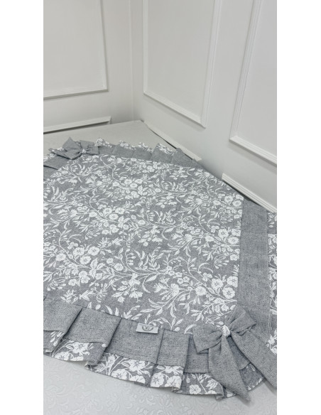 QUADRATO FIORE DI PERLA GRIGIO