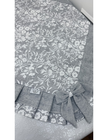 QUADRATO FIORE DI PERLA GRIGIO