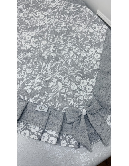 QUADRATO FIORE DI PERLA GRIGIO