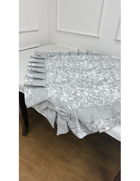 QUADRATO FIORE DI PERLA GRIGIO