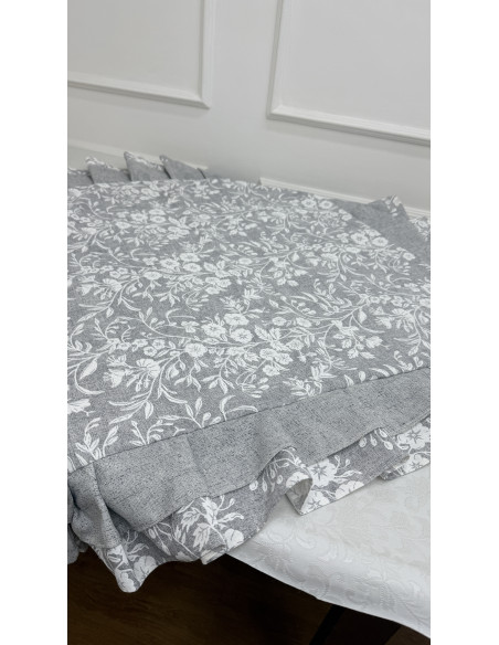 QUADRATO FIORE DI PERLA GRIGIO