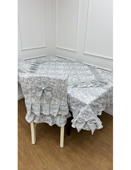 QUADRATO FIORE DI PERLA GRIGIO